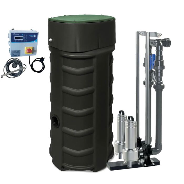 O-SR500-H180-DP | Station de relevage Sanirel 500L H180 Double Pompe